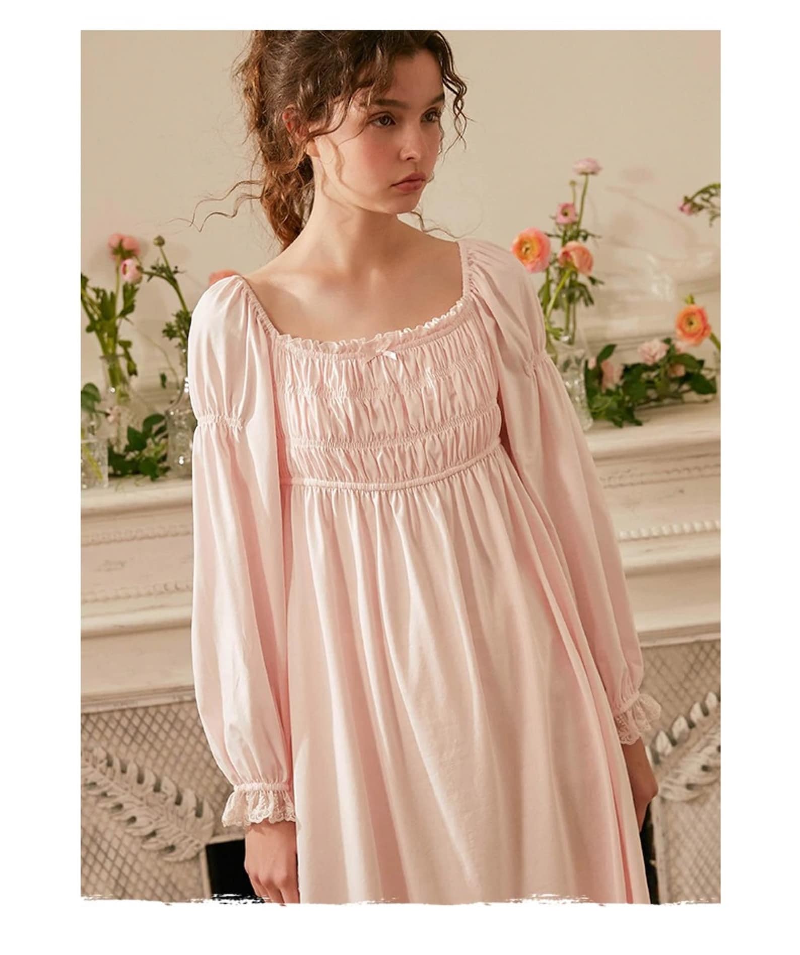 Vintage Victorian Cotton Nightgown French Nightgown vintage Etsy