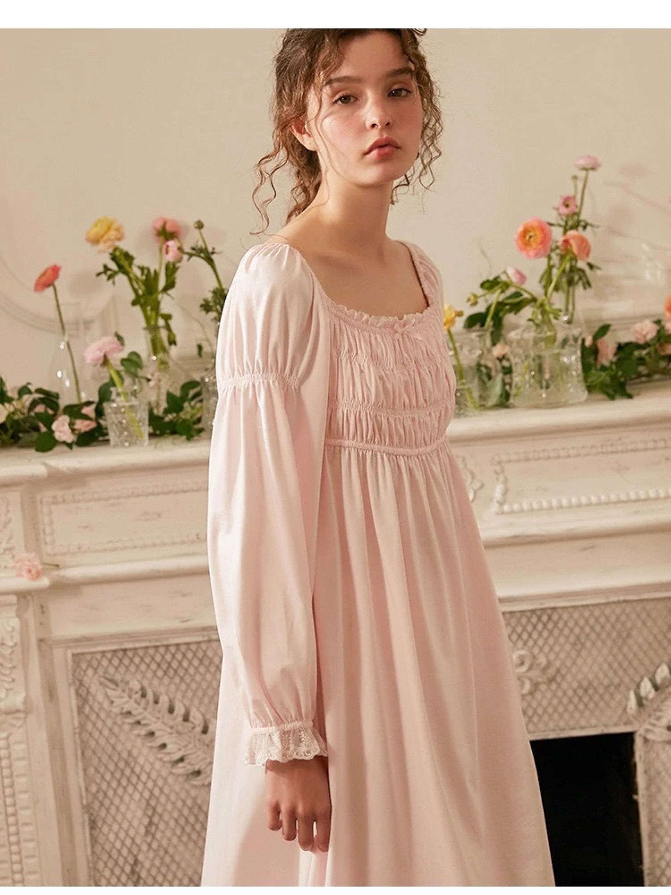 Vintage Victorian Cotton Nightgown French Nightgown vintage Etsy