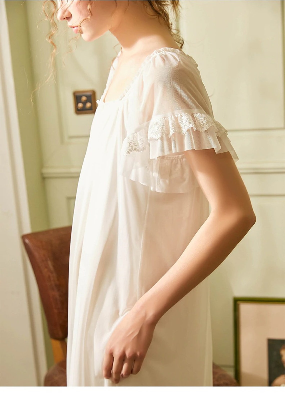 Vintage Victorian Cotton Nightgown Plus Size Vintage Etsy