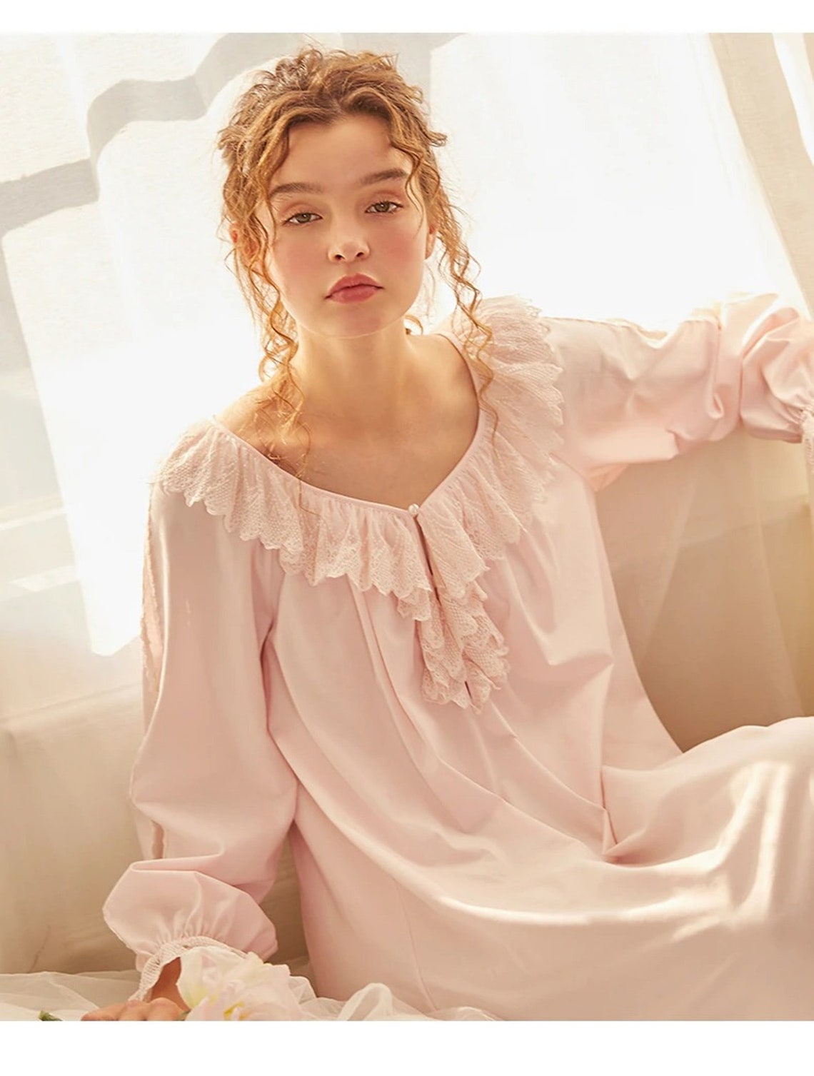 White Vintage Victorian Cotton Nightgown White Vintage Bridal Etsy