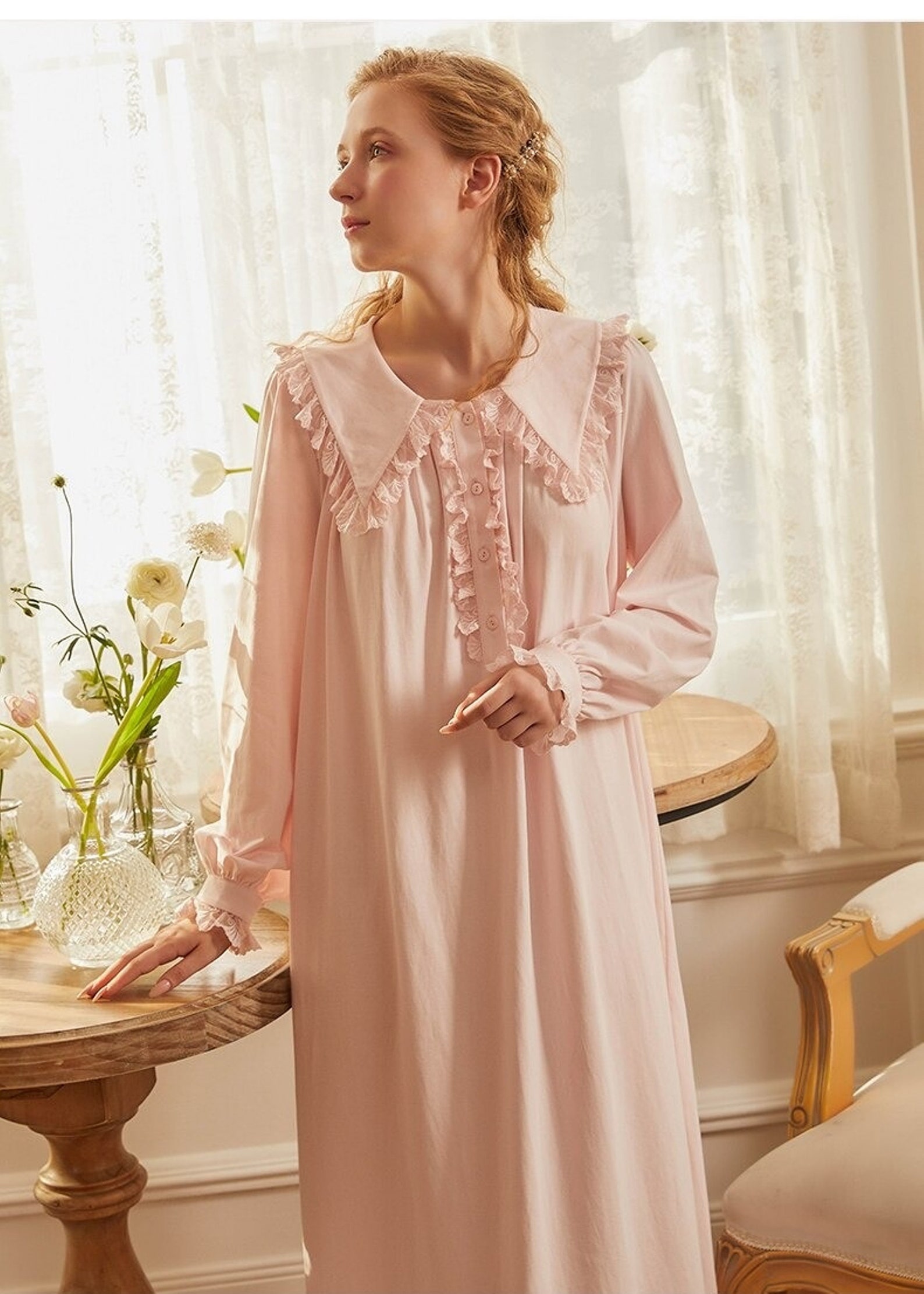 Beautiful Gothic Vintage Women's Comfortable Nightgowns Etsy