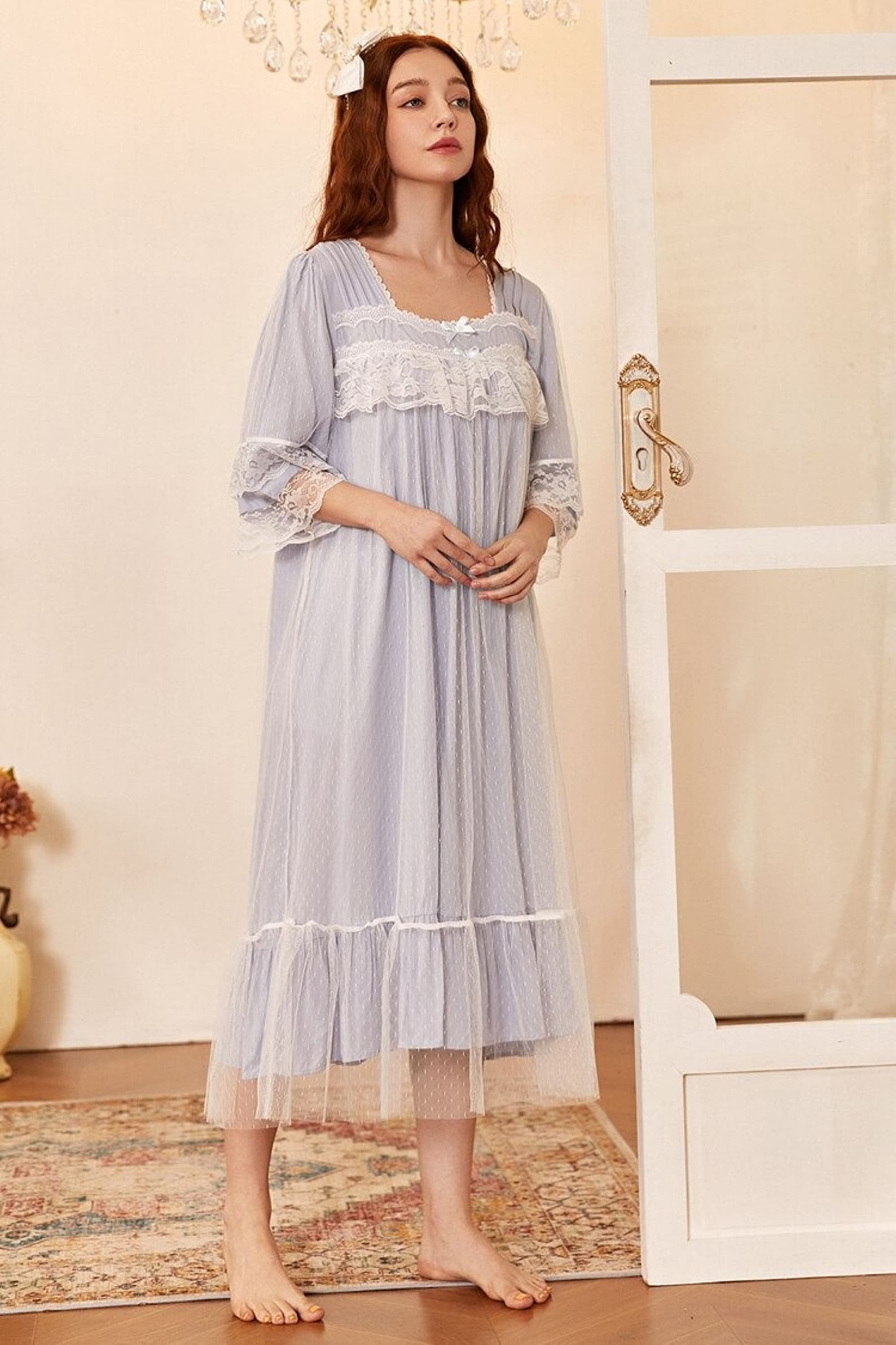 Vintage Lace Nightgownplus Size Clothingvintage Etsy