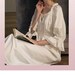 Vintage Cotton Dress Victorian White Cotton Nightgown Edwardian French Gown Women Vintage Victorian White Cotton Valentine Gifts for her