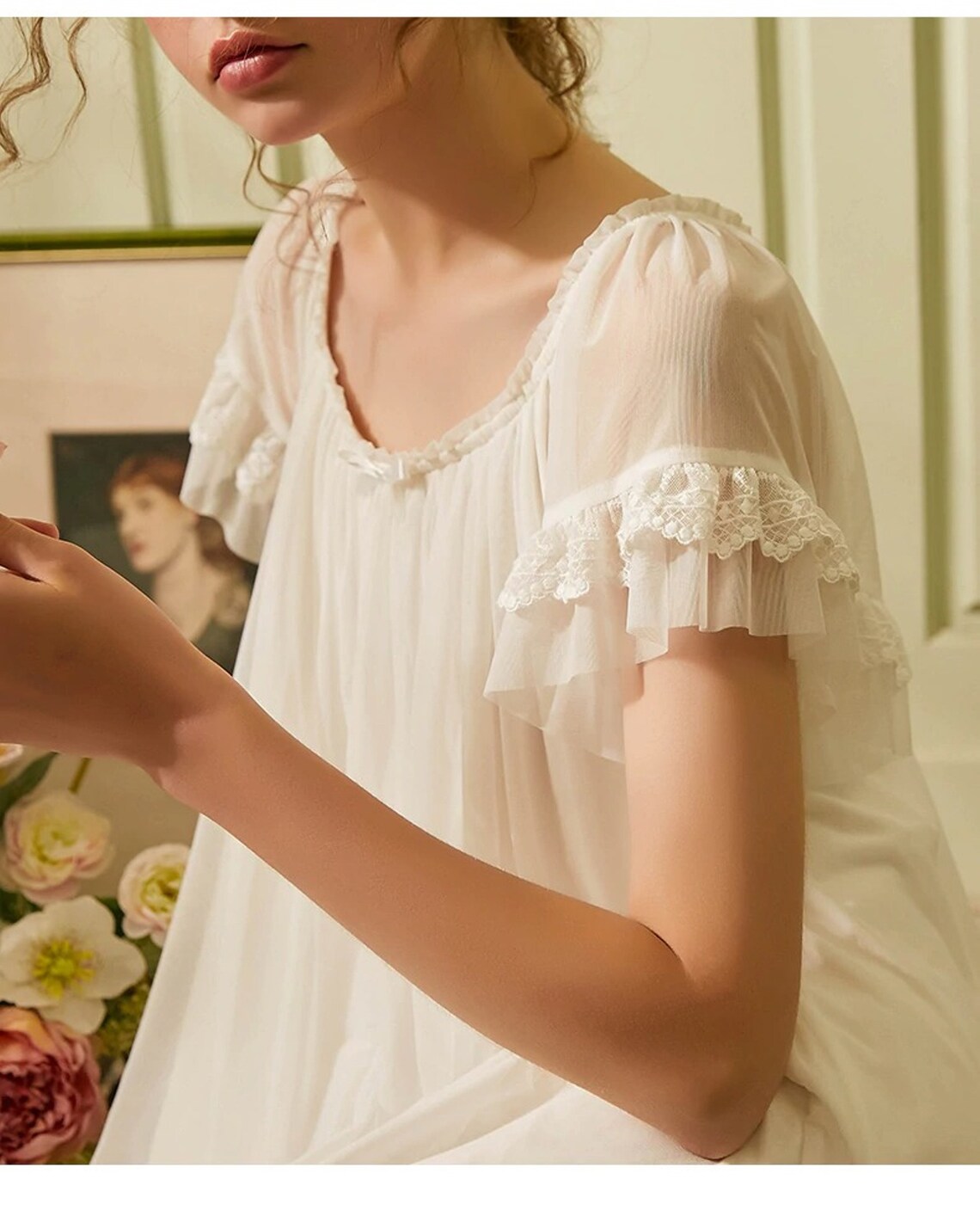 Vintage Victorian Cotton Nightgown Plus Size Vintage Etsy