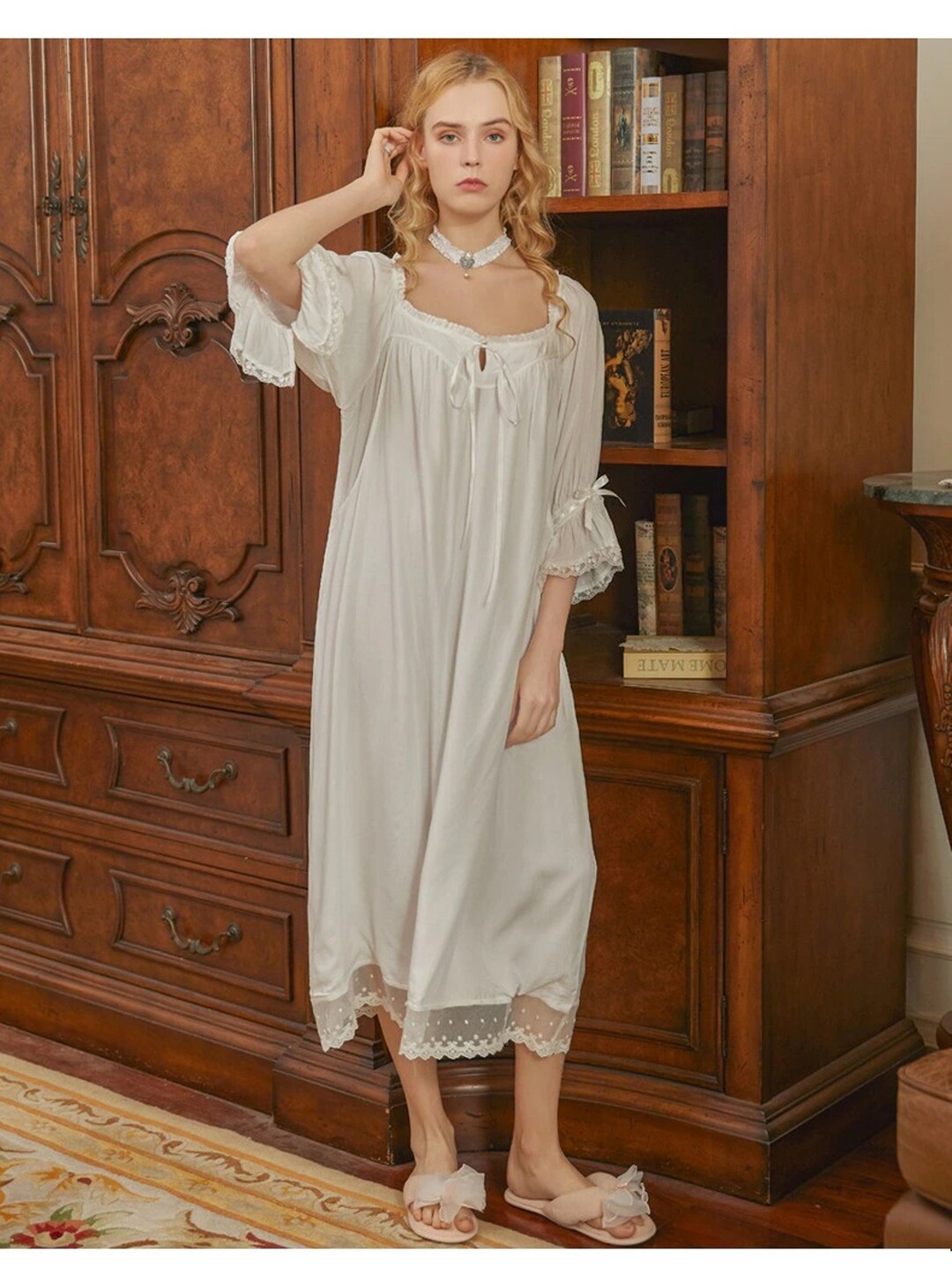 Hospital Nightgown Vintage Dresses for Women Vintage Victorian Etsy