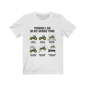 Dinge Die Ich In Meiner Freizeit Traktor T Shirt Lustige Etsy