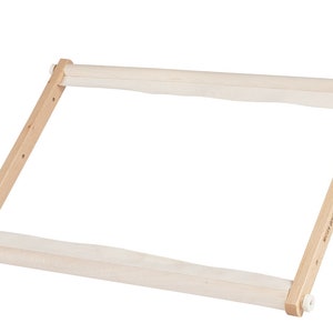 Embroidery frame, Cross stitch frame, Embroidery tools, Tapestry Gobelin, Wood frame with webbings, Tension frame, Needlework stand, Hoops