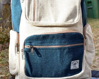 Namaste Fashionable Unisex Multicolor Natural Gheri  Handmade Organic Vegan Eco-Friendly Backpack.