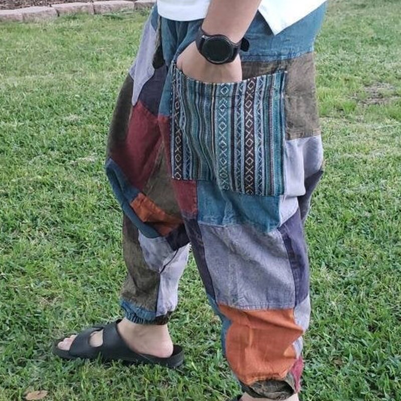 Patchwork Pants - Etsy