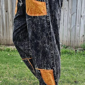 ナマステ ストーンウォッシュ加工 ファッショナブル ユニセックス マルチカラー ハンドメイド パッチワーク カラフル コットン トラウザーパンツ