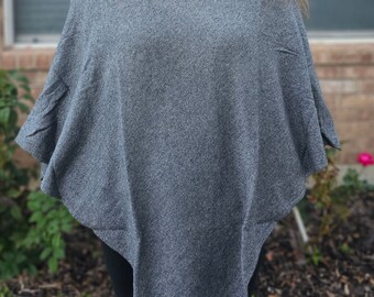 Namaste Soft Handmade Warm Light Weight Cashmere Pancho from Nepal