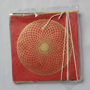 Sacred Handmade Lokta (Nepalese Paper)  Geometry Rainbow Ganesh Horse Buddhist Healing Meditational Yoga Positive Energy Prayer Flag