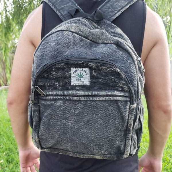 Namaste Stonewashed Rucksack Colorful Natural Unisex Handmade Organic Eco Friendly Backpack