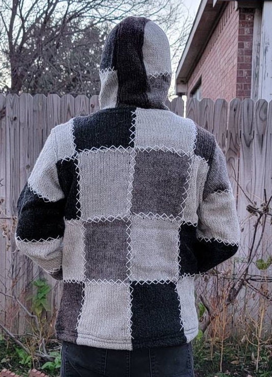 Handmade Wool Patchwork Fleece Lined Jacket - Nepal - Etsy