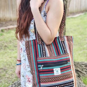 Namaste tote handmade gheri organic bhutani durable for grocery