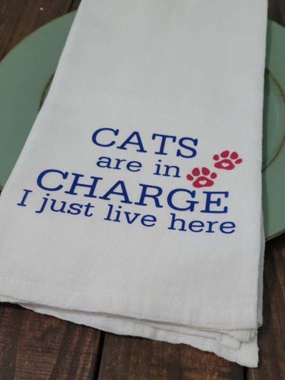 Cats on Countertops - Funny Kitchen Towel