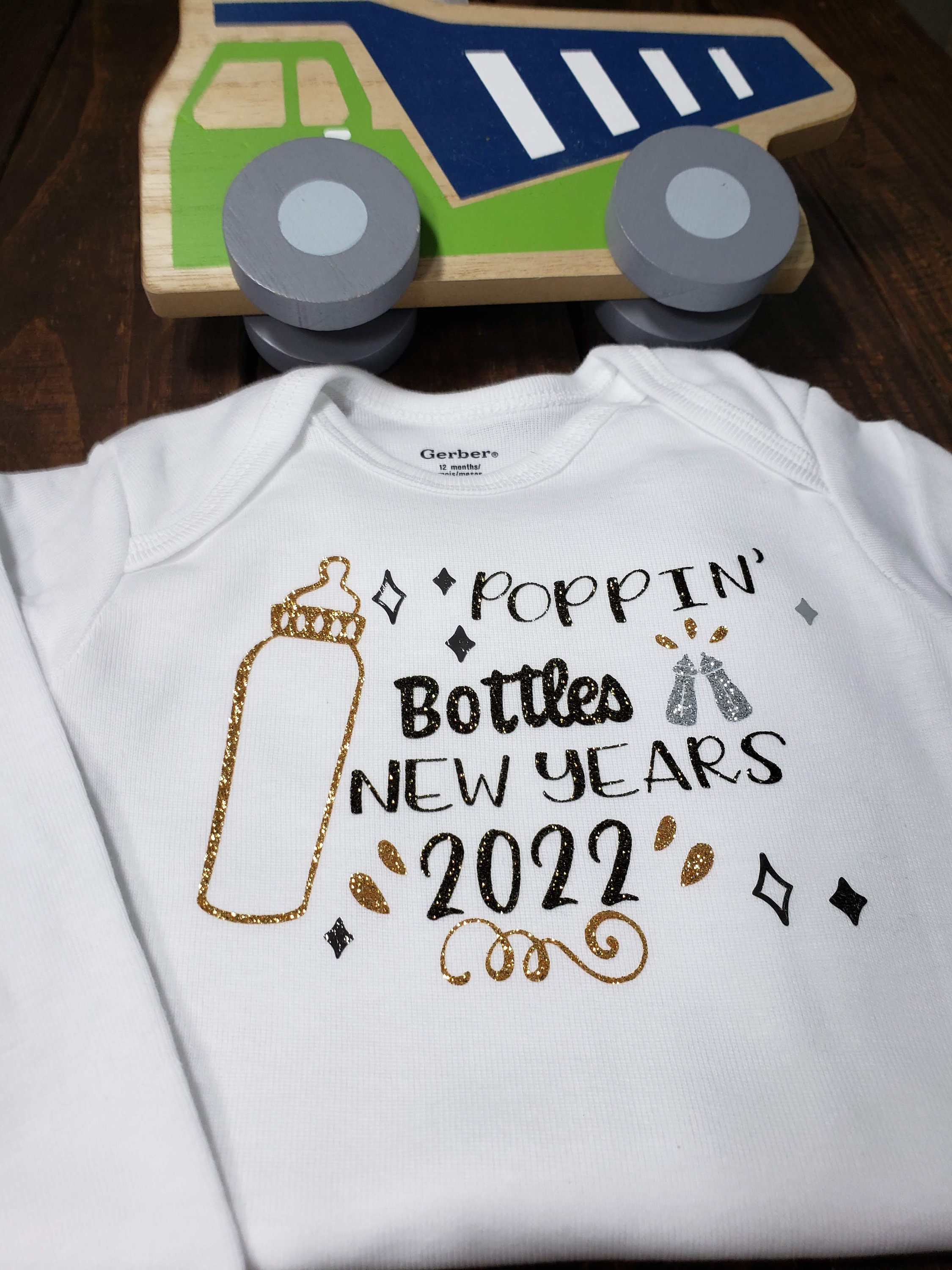 Poppin' Bottles New Years 2023 Baby Bodysuit L New Years Etsy Sweden