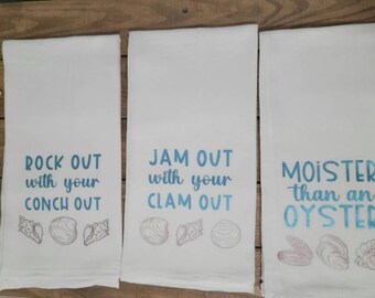 Funny Flour Sack Dish Towel: Sassy Adult Humor Kitchen Decor