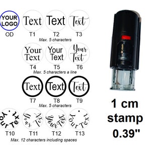 Tampon de carte de fidélité personnalisé, tampon de carte d'épargne, tampon avec petit logo ou tampon avec votre propre design