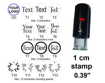 Personalisierter Treuekartenstempel, Sparkartenstempel, kleiner Logostempel oder eigener Designstempel