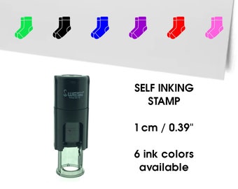 Sock Mini Stamp - Loyalty Card Stamp - Planner Stamp - 10mm