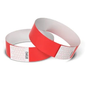 Blanko-Armbänder aus TYVEK© in 16 Farben