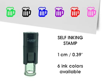 Beer Mug Mini Stamp - Loyalty Card Stamp - Planner Stamp - 10mm