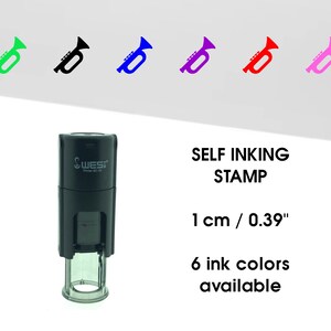 Trompet Muziek mini stempel - loyalty kaart stempel - spaarkaart stempel - planner / bullet journal stempel