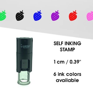 Aardbei mini stempel - loyalty kaart stempel - spaarkaart stempel - planner / bullet journal stempel