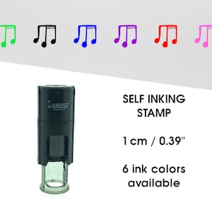 Muzieknoot mini stempel - loyalty kaart stempel - spaarkaart stempel - planner / bullet journal stempel