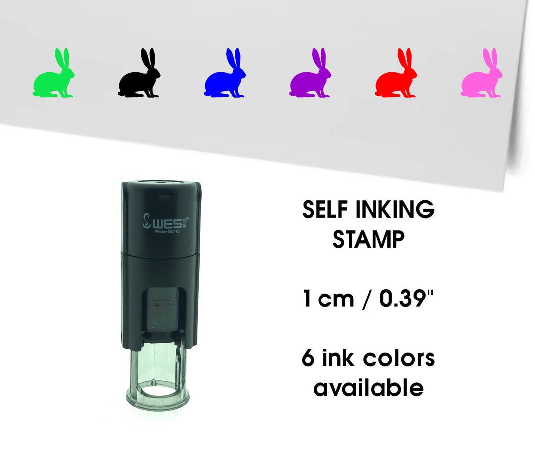 Cheap Rabbit Stamps Rabbit or Bunny Mini Stamp - Loyalty Card Stamp - Planner Stamp or ...