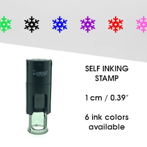 Sneeuwvlok mini stempel - loyalty kaart stempel - spaarkaart stempel - planner / bullet journal stempel