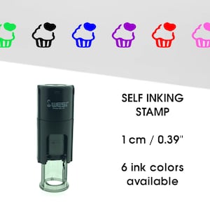 Cupcake mini stempel - loyalty kaart stempel - spaarkaart stempel - planner / bullet journal stempel