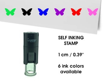 Butterfly Mini Stamp - Loyalty Card Stamp - Planner Stamp or - 10mm