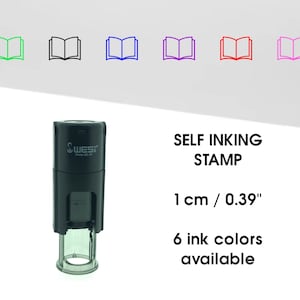 Open boek mini stempel - loyalty kaart stempel - spaarkaart stempel - planner / bullet journal stempel