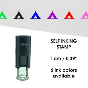 Tent of Camping mini stempel - loyalty kaart stempel - spaarkaart stempel - planner / bullet journal stempel