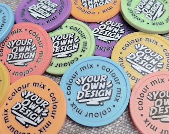 Color mix recycled tokens with your design | 108 tokens with your design | Create your own sustainable token