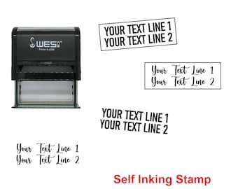 Custom Self Inking Text Stamp - Personalized Snapchat or Social Media stamp