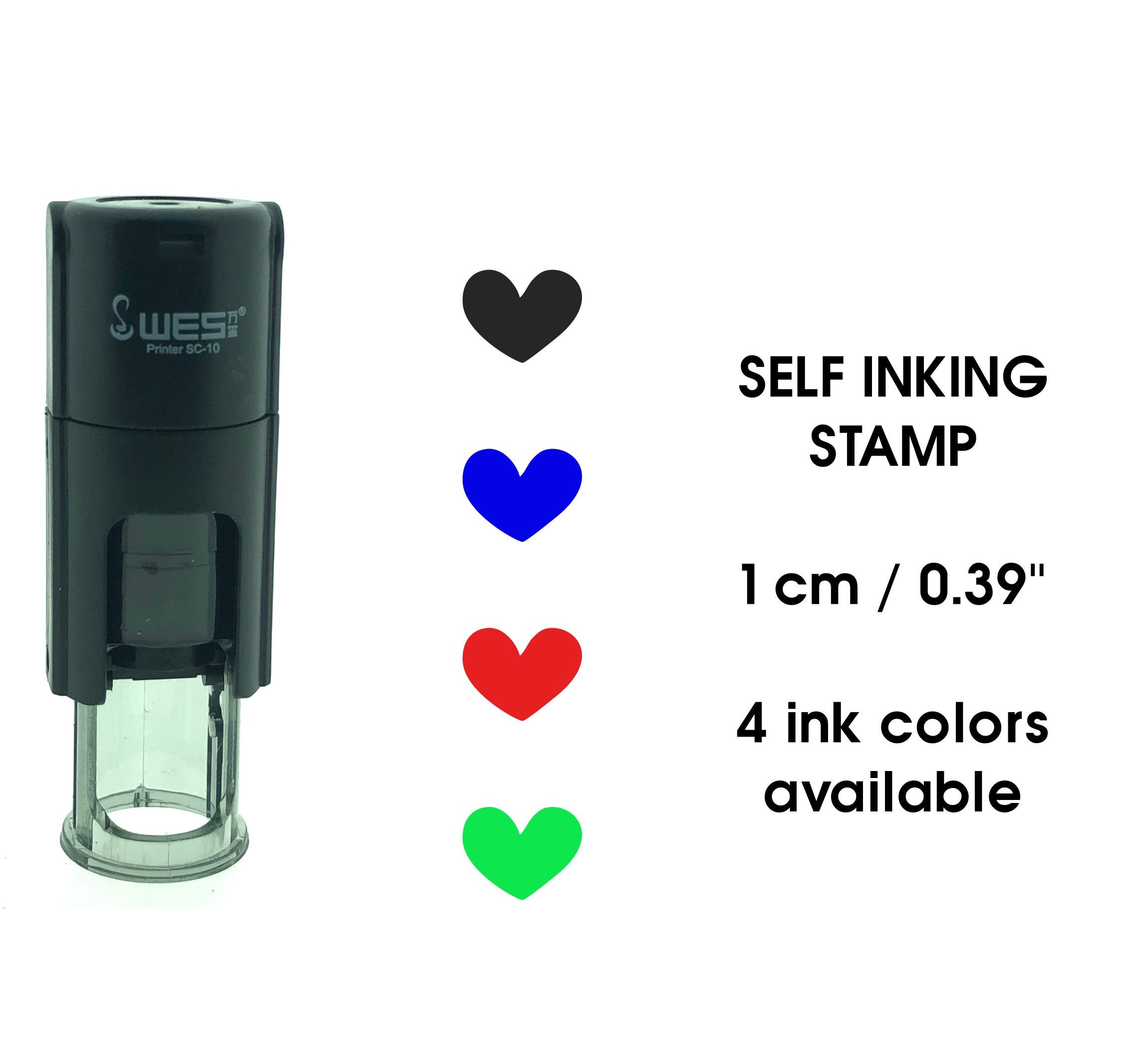 Heart Mini Stamp Loyalty Card Stamp Planner Stamp 10mm - Etsy