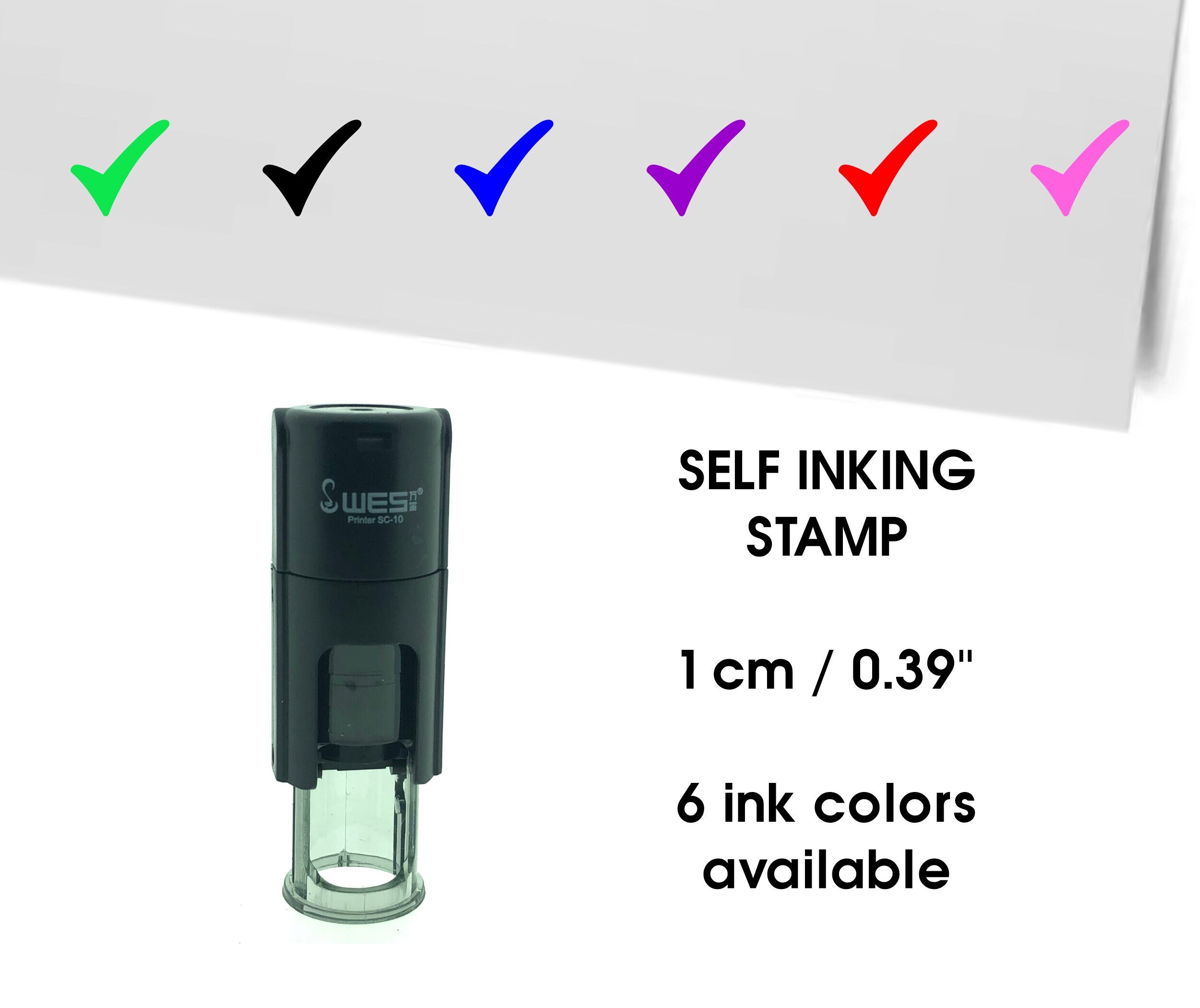 Check Mark / OK Mini Stamp - Planner Stamp - To Do List Stamp - Bullet Journal Stamp - 10mm