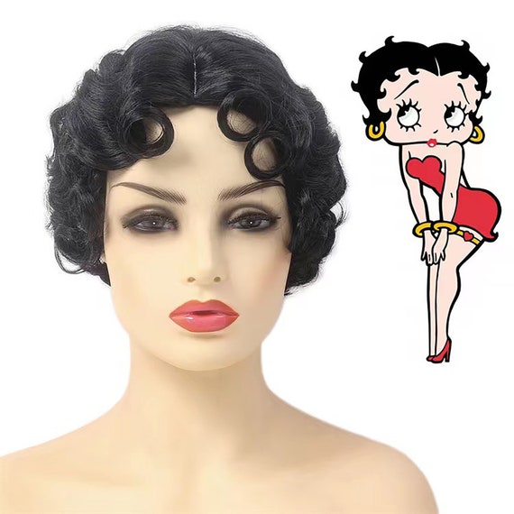 Image of Betty Boop hairstyle long hair waves headband