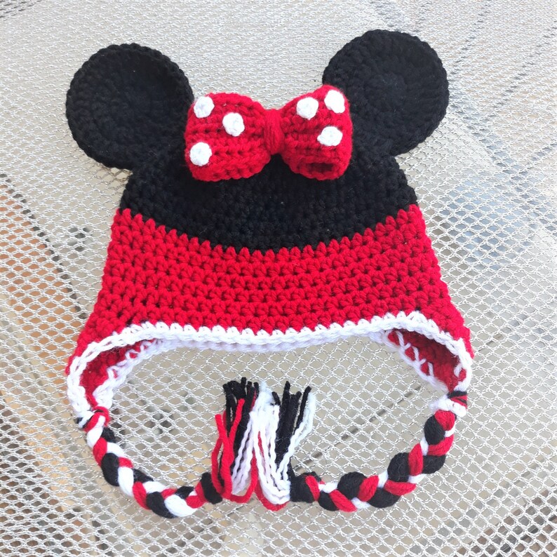 Minnie Mouse hat Baby hat Adult hat Winter hats Disney Etsy