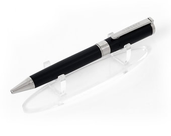 Ver VRJCA0123 Olympia Black Silver Ballpoint sace Luxury Pen - Refurbished