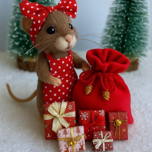 1:12 Scale Dollhouse Miniature Gift Boxes | Christmas Packages For Holiday Scene Decoration | Paper Craft