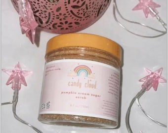 exfoliante de azúcar de crema de calabaza
