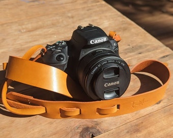 PERSONALISED Leather Camera Strap