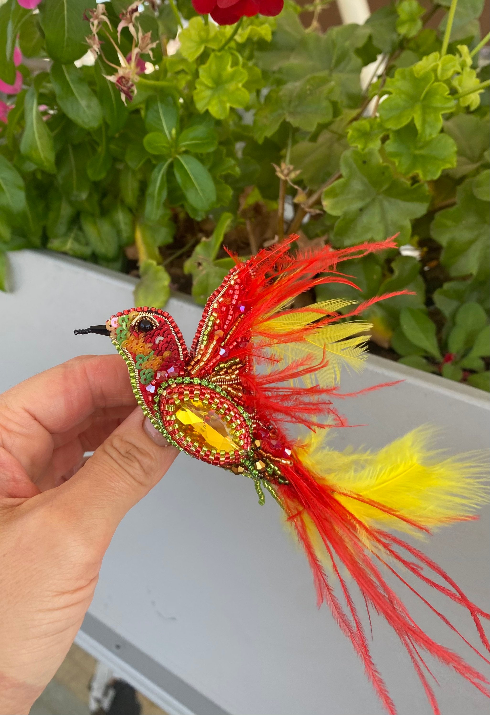 Broche Décorative En Plume D'autruche Moelleuse | Accessoire Pour Robe, Chapeau, Mariage, Noël | Plusieurs Couleurs Disponibles (8-10 Cm) - 10