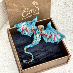 Exclusive Queen Dragon Brooch , Mother of Dragon Pin, Large Handmade Dragon, Dragon Lovers Gift, Griffin brooch, Unisex Gift, Dragon Jewelry