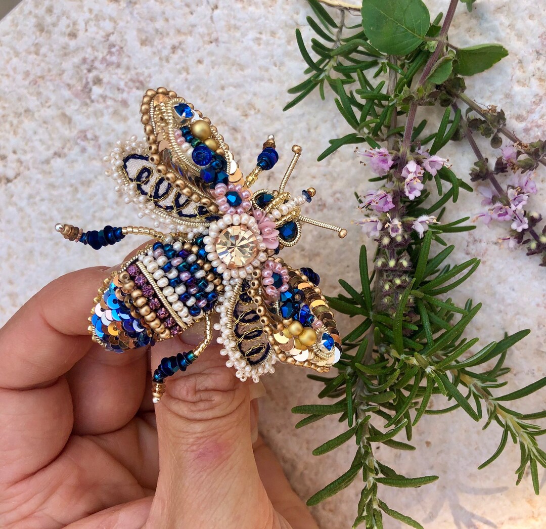 Broche Abeille Strass - Bijou Fantaisie Pour Femme - Épingle Décorative Pour Vêtement Ou Chapeau Broche Décorative Fête Des Mères