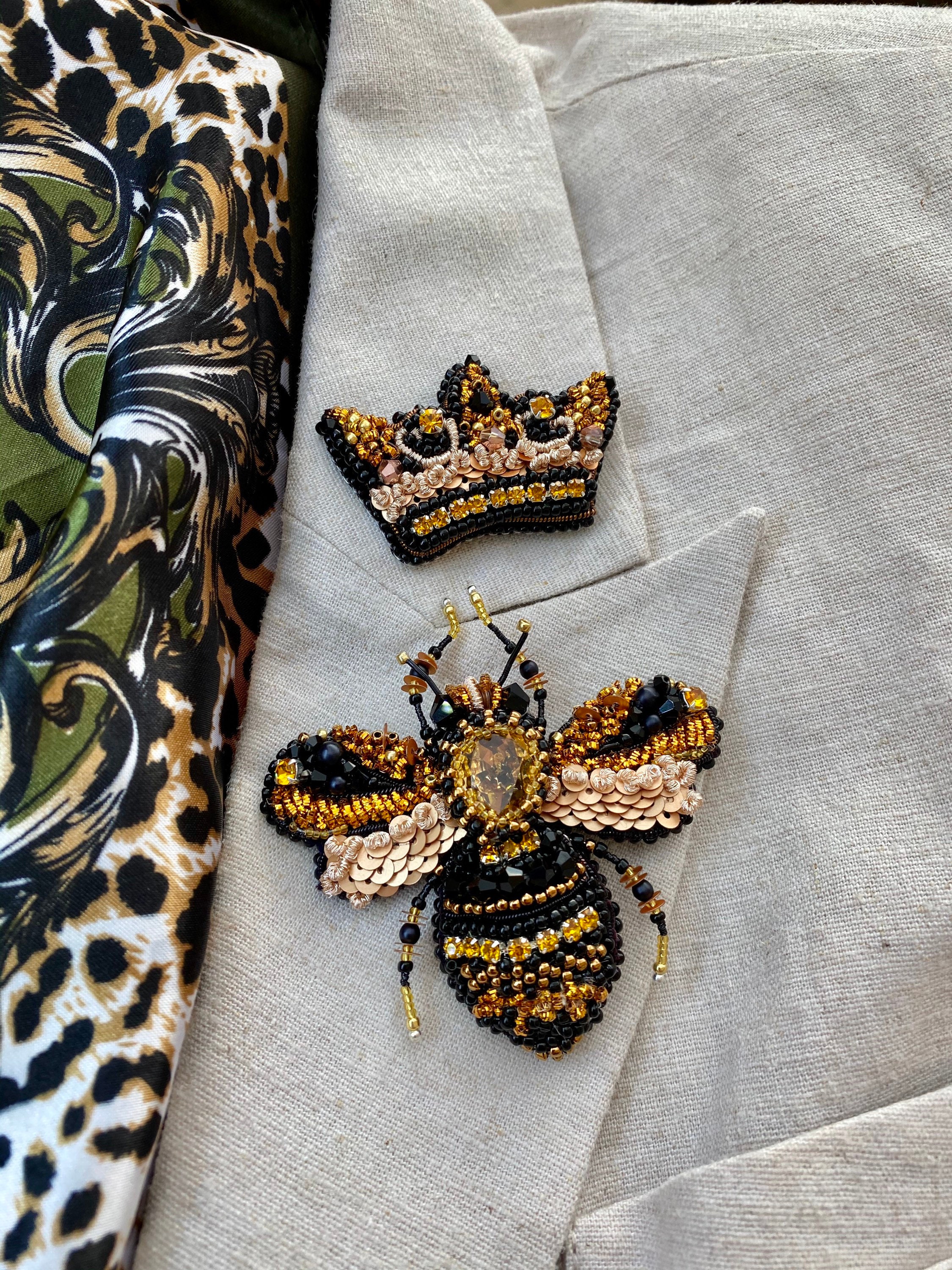 coco embellished brooch handbag le boy chanel inspired, Zibellini Handmade  Jewelry